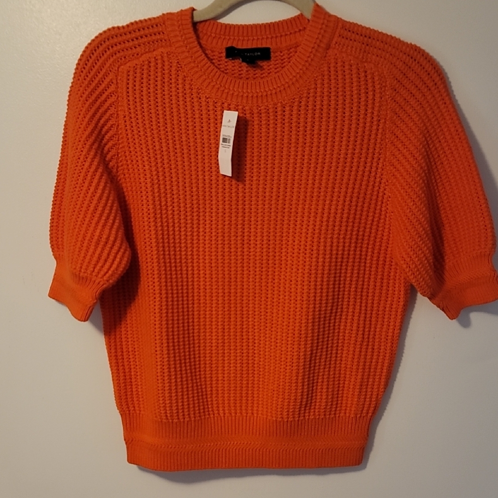 Bright Orange Knit Sweater